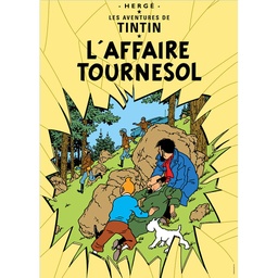 CP Hergé Couv Les aventures de Tintin T18 -  L'affaire Tournesol