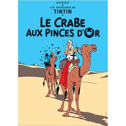 CP Hergé Couv Les aventures de Tintin T09 - Le crabe aux pinces d’or