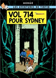 CP Hergé Couv Les aventures de Tintin T22 - Vol 714 pour Sidney