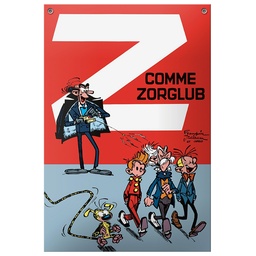 Plaque émaillée Spirou & Fantasio couv T15 - Z comme Zorglub