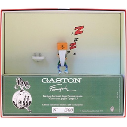 Gaston Les inventions - Sieste dans l'essuie main - avec décor  (Pixi)