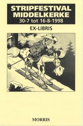 Ex-Libris Lucky Luke à Middelkerke 1998 - Le Klondike