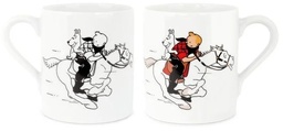 Mug Tintin - N/B Colorisé T03 - Tintin en Amérique