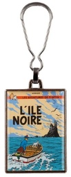 Tintin Porte-clé métal - Couverture T07 L'île noire