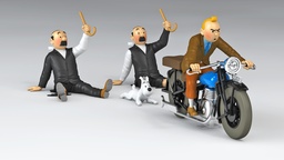 Voiture Tintin 1/24è #070 La moto de Tintin / Le sceptre d'Ottokar