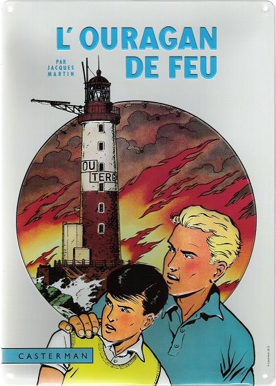 Plaque émaillée Lefranc - T02 - L'ouragan de feu