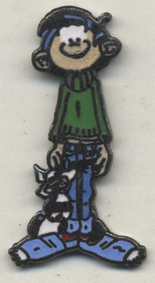 Pin’s Gaston Lagaffe - Gaston et son chat