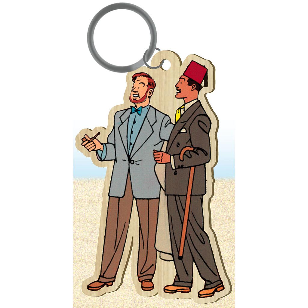 Figurine porte-clé en bois Blake & Mortimer - Mortimer & A.R. Bey