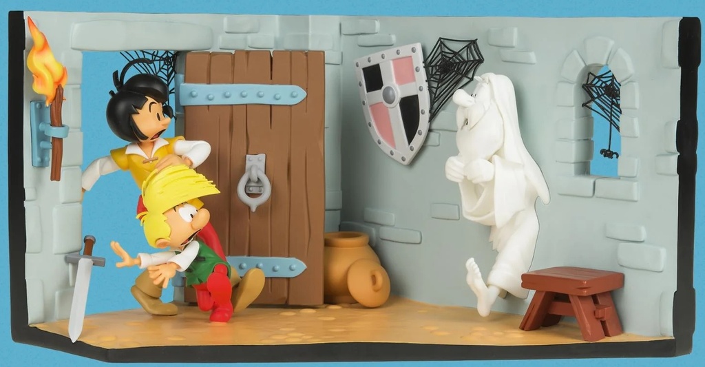 Figurine résine Johan & Pirlouit - Le fantôme de Beaufort (LMZ)