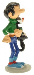 Figurine métal Gaston - Gaston et son chat (Pixi)