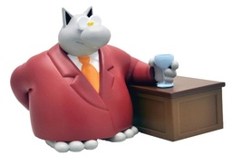 Le chat au bar (figurine en résine)