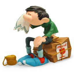Figurine résine Gaston Lagaffe - Caisse fragile (Collectoys)