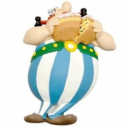 Magnet Astérix - Obélix mangeant un gâteau