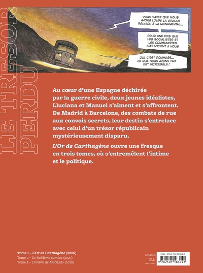 Le Trésor perdu de la République Espagnole - T01 - L'or de Carthagène