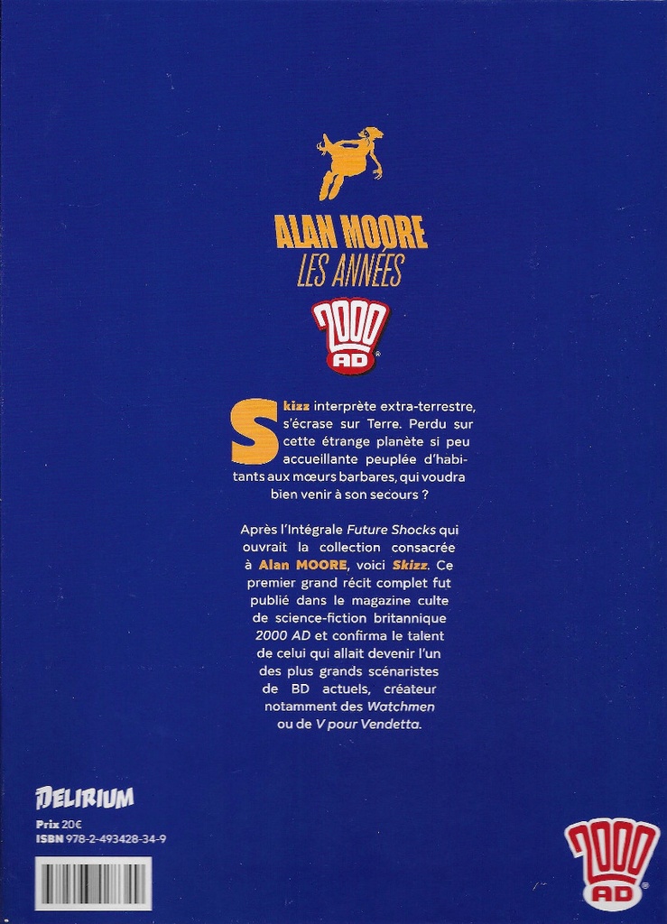 Alan Moore, Les Années 2000 AD : Skizz et terre étrangère