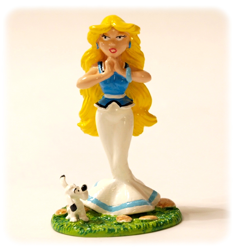 Figurine métal Astérix - Falbala & Idefix (Pixi)