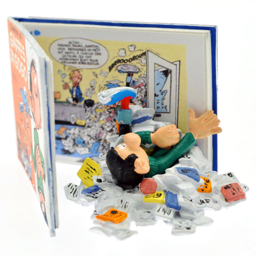 Figurine métal Gaston - Echappés bulles - Gaffes à gogo (Pixi)