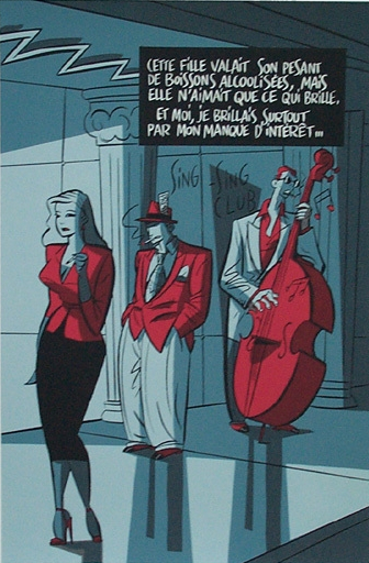 Sérigraphie Serge Clerc - Sing sing club (60x50 Numéroté & Signée