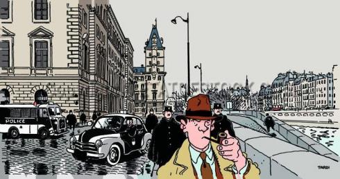 Poster Tardi - Nestor Burma dans le 01er arrdt (50x100)