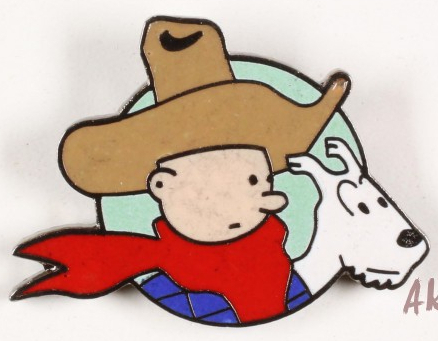 Tintin et Milou cow boy