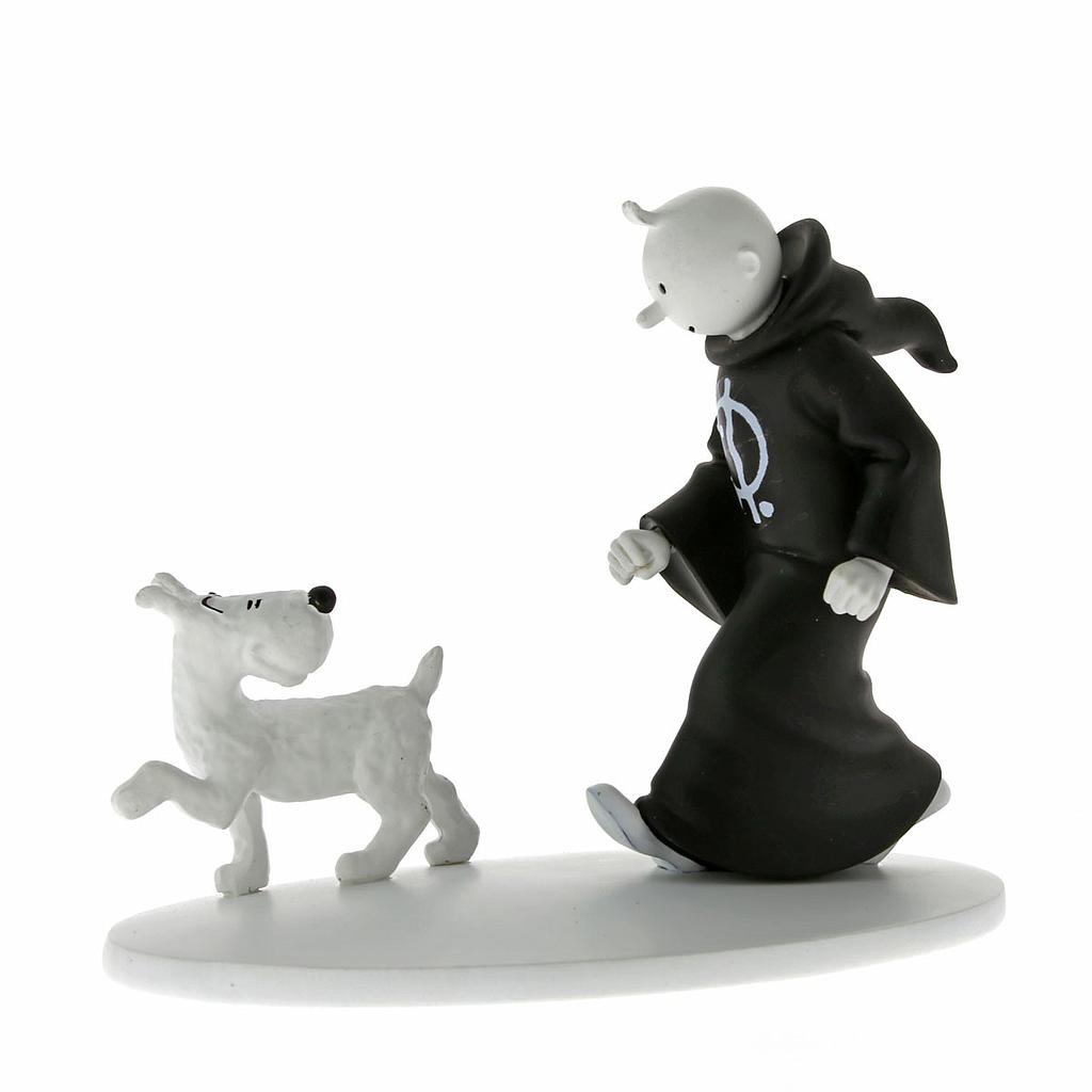 Tintin Figurine résine #205 N/B - Tintin En Toge