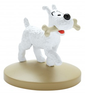 Tintin Figurine résine #006 - Milou promène son os