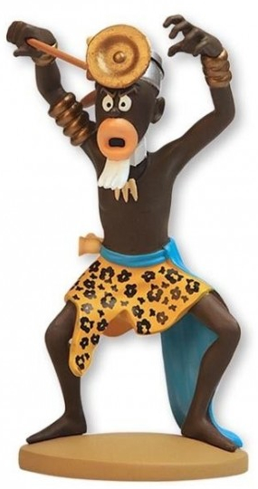 Tintin Figurine résine #100 - Muganga le sorcier des Babaoro'm