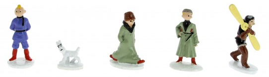 Figurine métal Tintin - Soviets colorisé