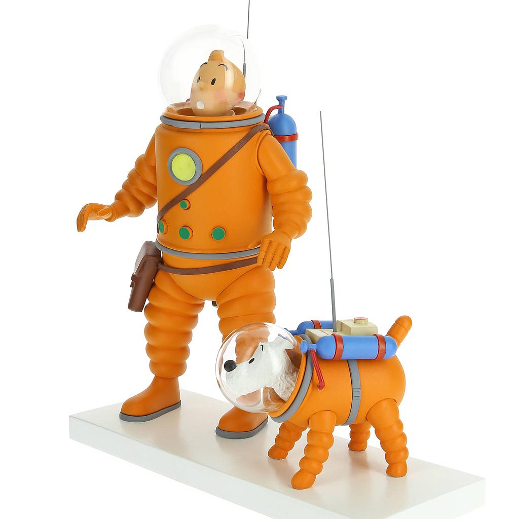 Tintin Figurine résine Lune - Tintin et Milou