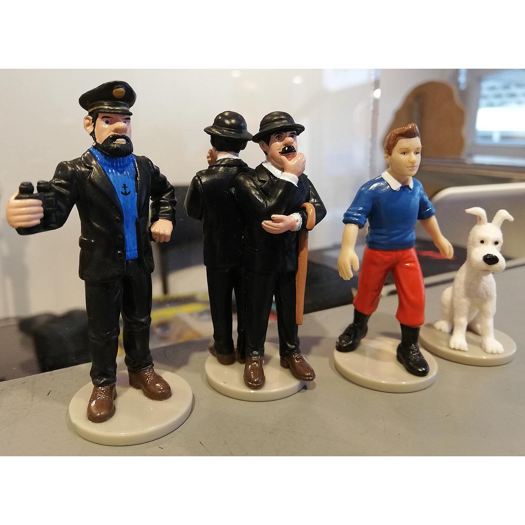 Tintin 5 personnages 5cm plastique