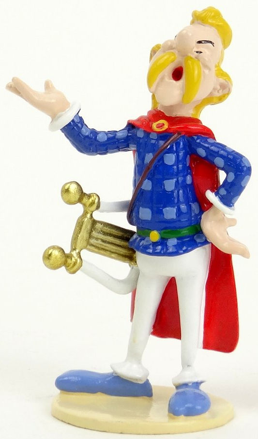 Figurine métal Astérix - Assurancetourix le barde (Pixi)