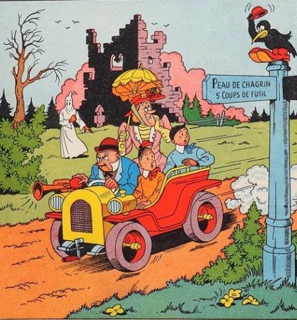 Poster Vandersteen - Bob & Bobette Le Teuf-Teuf club
