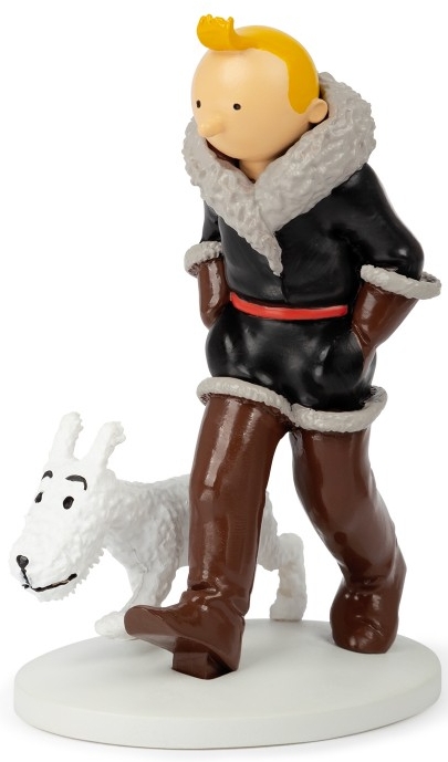 Tintin Figurine résine - T01 Au pays de Soviets N/B Colorisé - Tintin aviateur