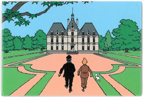 Magnet Tintin - Moulinsart - Le château