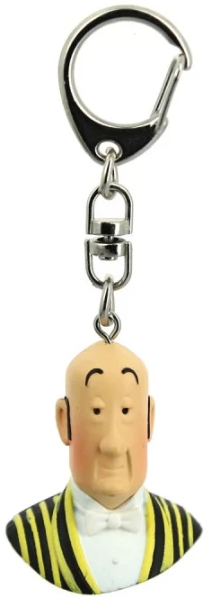 Figurine porte-clé PVC Tintin - Buste Nestor