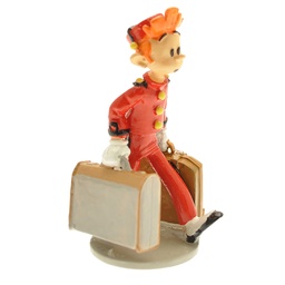 Figurine métal Spirou & Fantasio - Spirou et ses valises (Pixi)