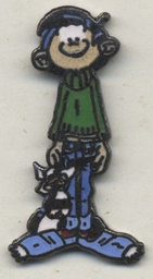 Pin’s Gaston Lagaffe - Gaston et son chat