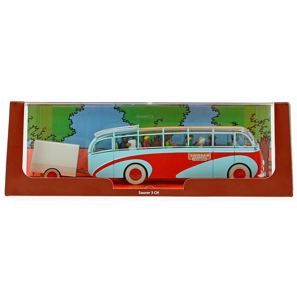 Voiture Tintin 1/43è #081 - Bus Swissair Affaire Tournesol