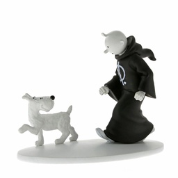 Tintin Figurine résine #205 N/B - Tintin En Toge
