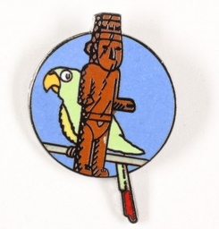Pin’s Tintin Le perroquet et le fétiche Arumbaya