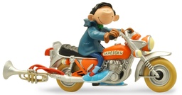 Figurine résine Gaston Lagaffe - Moto Sapetoku (Collectoys)