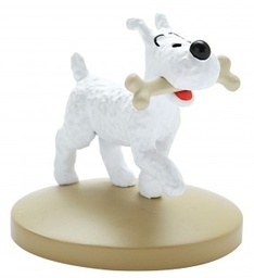 Tintin Figurine résine #006 - Milou promène son os