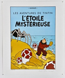 Poster Narès Hommage à Tintin - L'étoile mystérieuse
