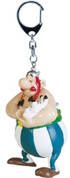 Figurine porte-clé PVC Astérix - Obélix porte Idéfix