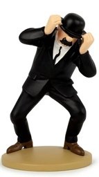 Tintin Figurine résine #004BIS - Dupont engoncé sous son chapeau
