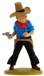 Tintin Figurine résine #030 - Tintin cow-boy