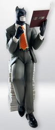 Figurine résine Blacksad - Collectoys - John Blacksad et la pile de livres