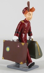 Figurine métal Spirou & Fantasio - Spirou (d'Emile Bravo) et ses valises (Pixi)